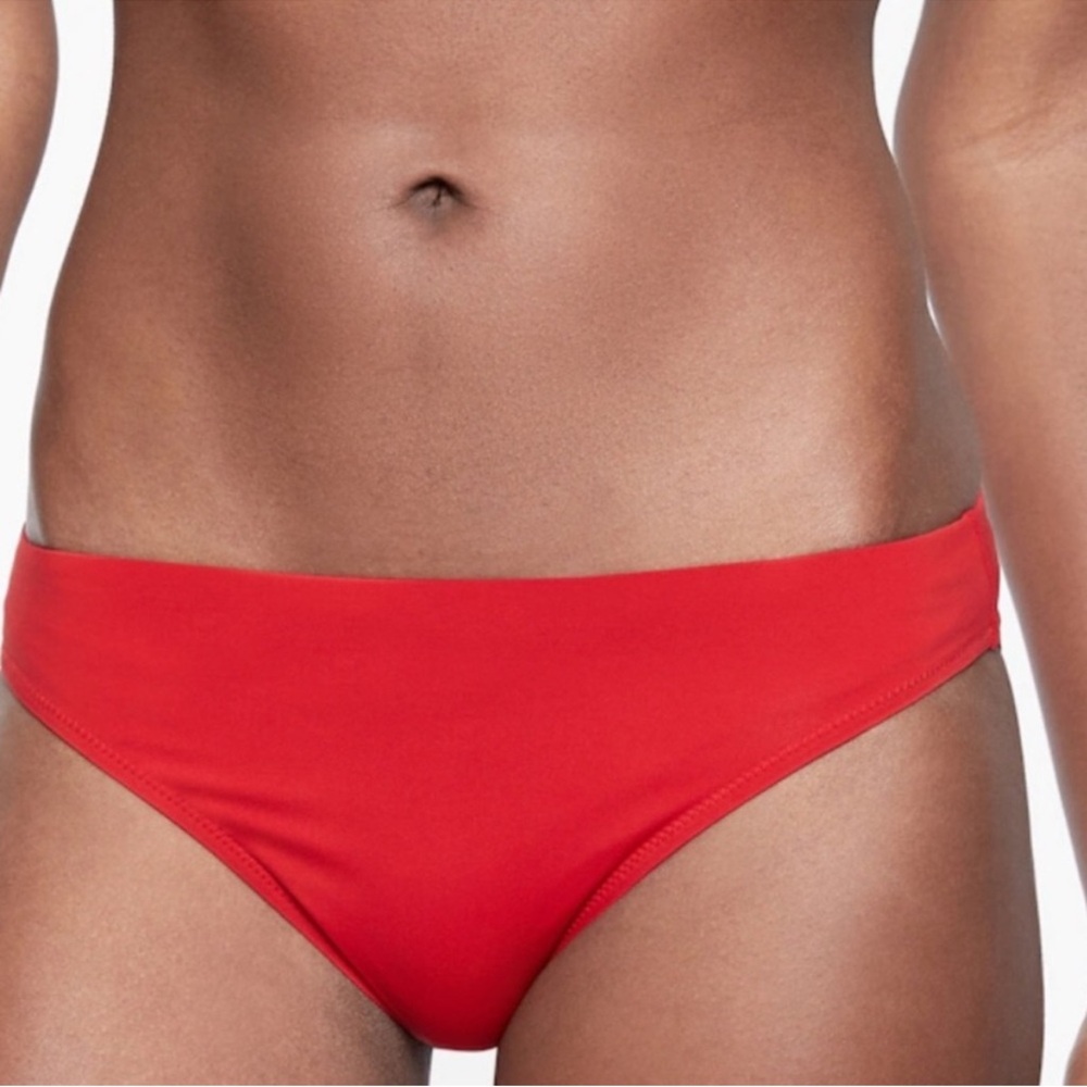 ATHLETA | ✨NEW✨ Clean Medium Bikini Bottom in Red